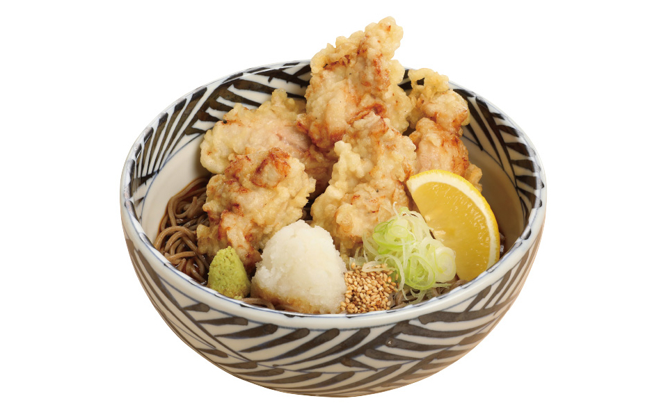冷し鶏天そば 税込870円