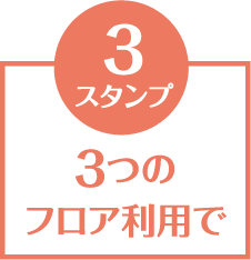 3つのフロア利用で